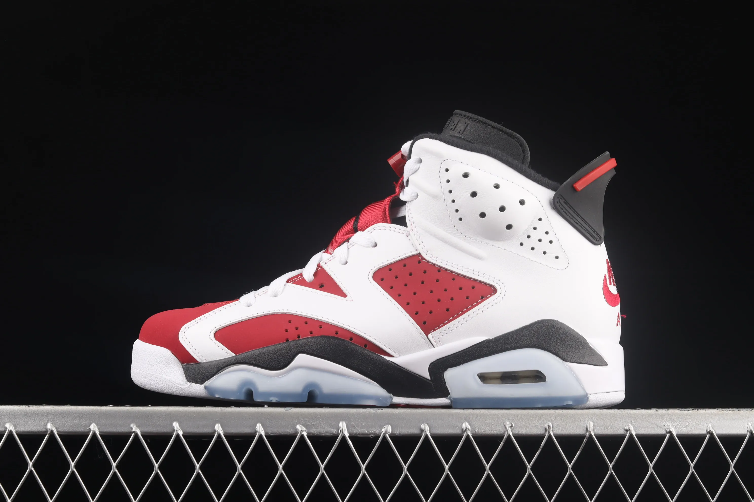 All categories Air Jordan Jordan series basketball shoes Air Jordan 6 Air Jordan "Carmine" AJ6 Joe 6 Rouge White Red 2021 replica high-top basketball shoes CT8529-106